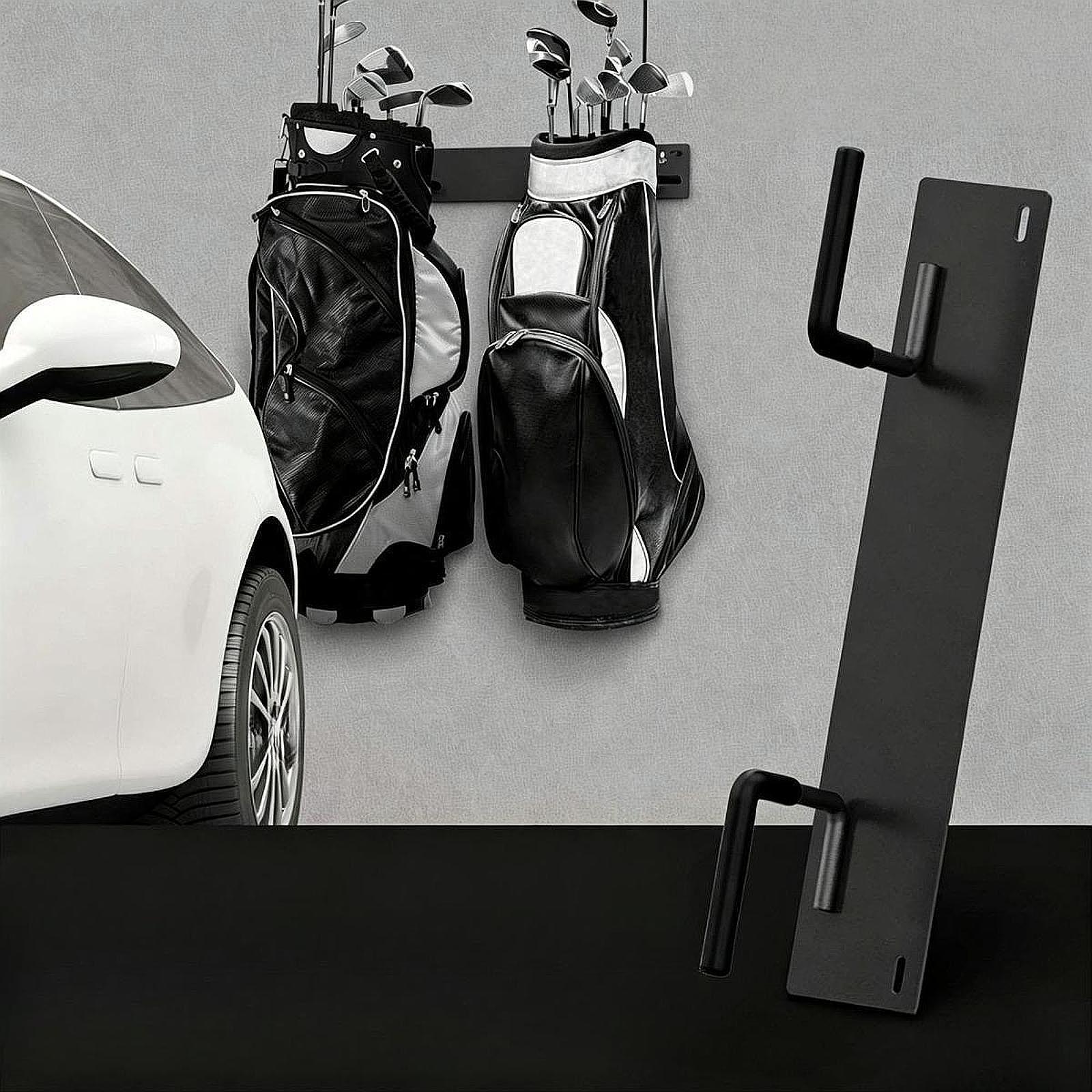 Golf Equipment Organizer For Garage - حامل حقيبة الجولف المثبت على الحائط