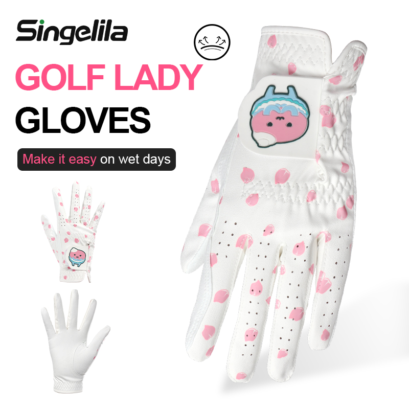 Golf Equipment Japan - قفازات جولف نسائية من المايكروفايبر مقاومة