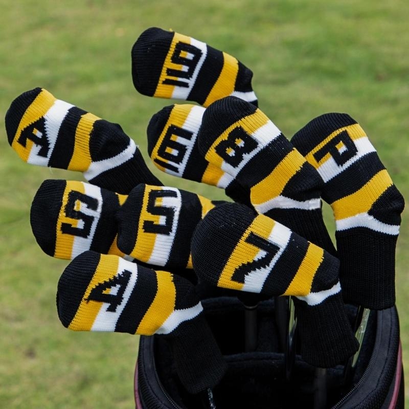 Golf Equipment Set - 9 قطعة غطاء رأس حديدي للجولف