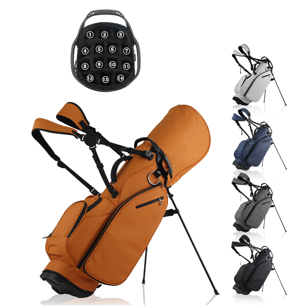 Golf Bag Stand Cart - حقيبة جولف بحامل بـ 14 قسمًا
