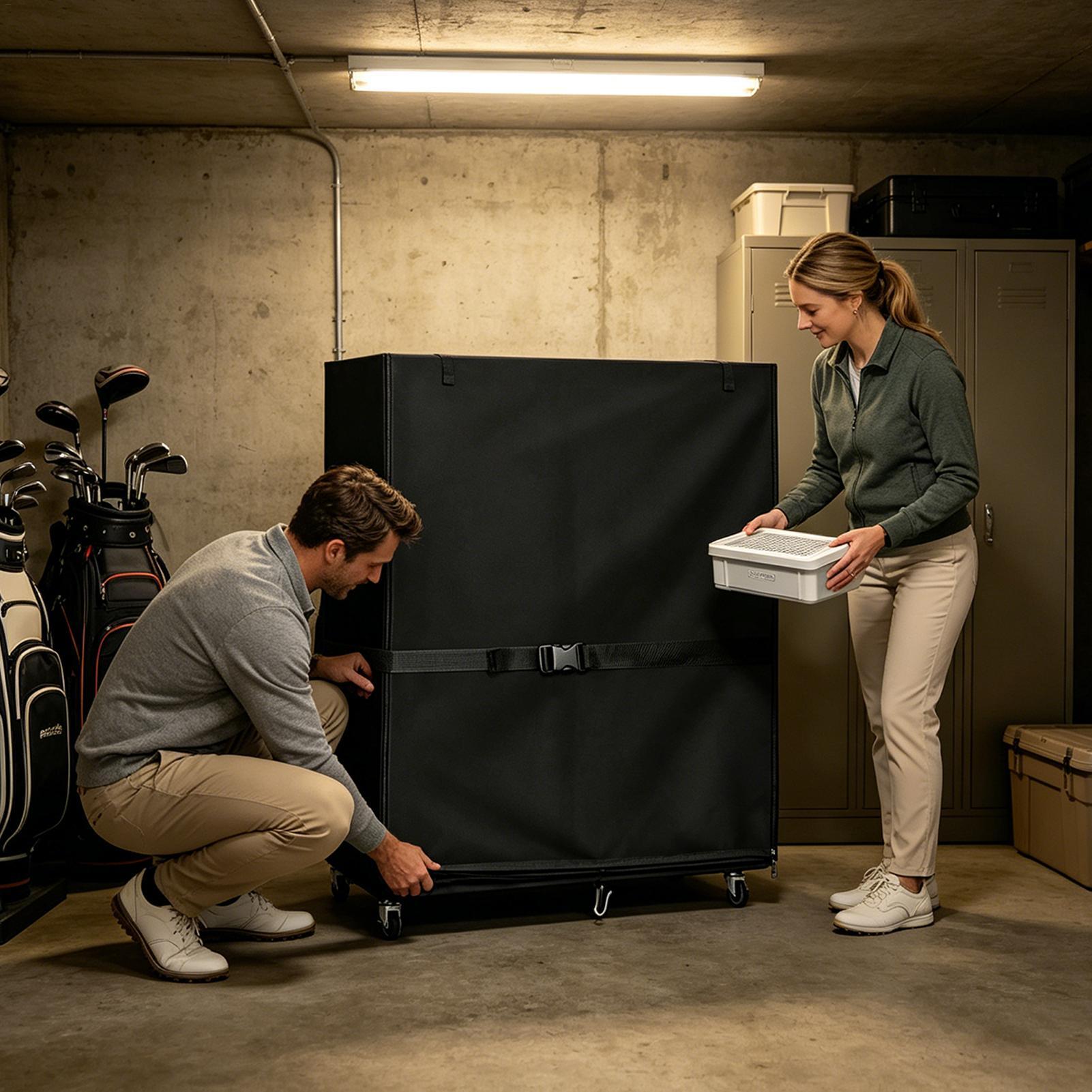 غطاء حماية لحقيبة الجولف من ال - مراجعة Golf Equipment Organizer For Garage وسعره