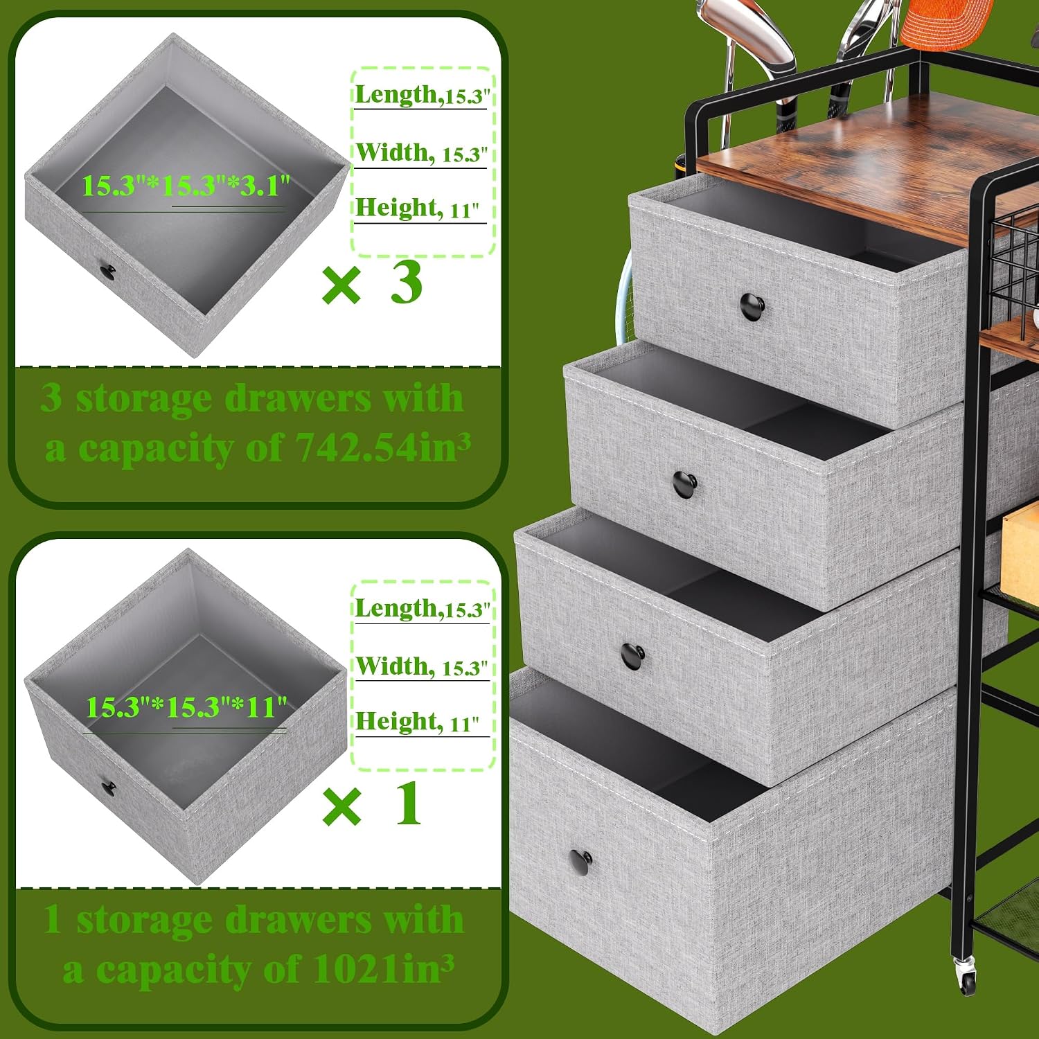 رف تخزين كبير الحجم لحقائب الج - مراجعة Golf Equipment Organizer For Garage وسعره