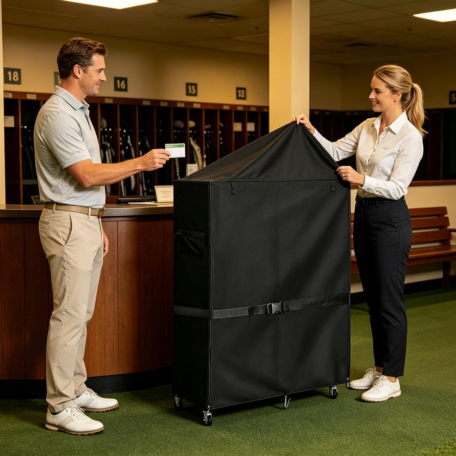 أغطية حامل حقيبة الجولف من أكس - مراجعة Golf Equipment Organizer For Garage وسعره