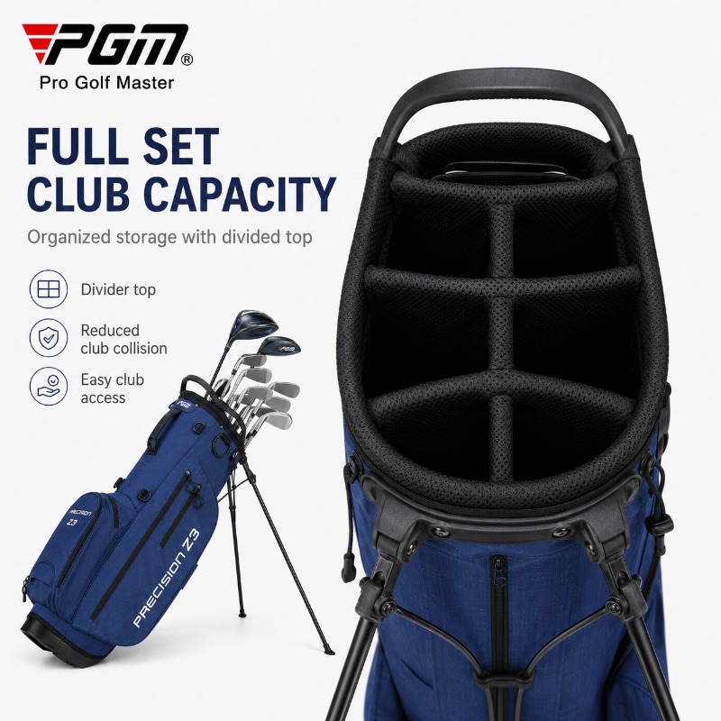 حقيبة جولف PGM خفيفة الوزن 2 ك - مراجعة Golf Bag Stand Cart وسعره