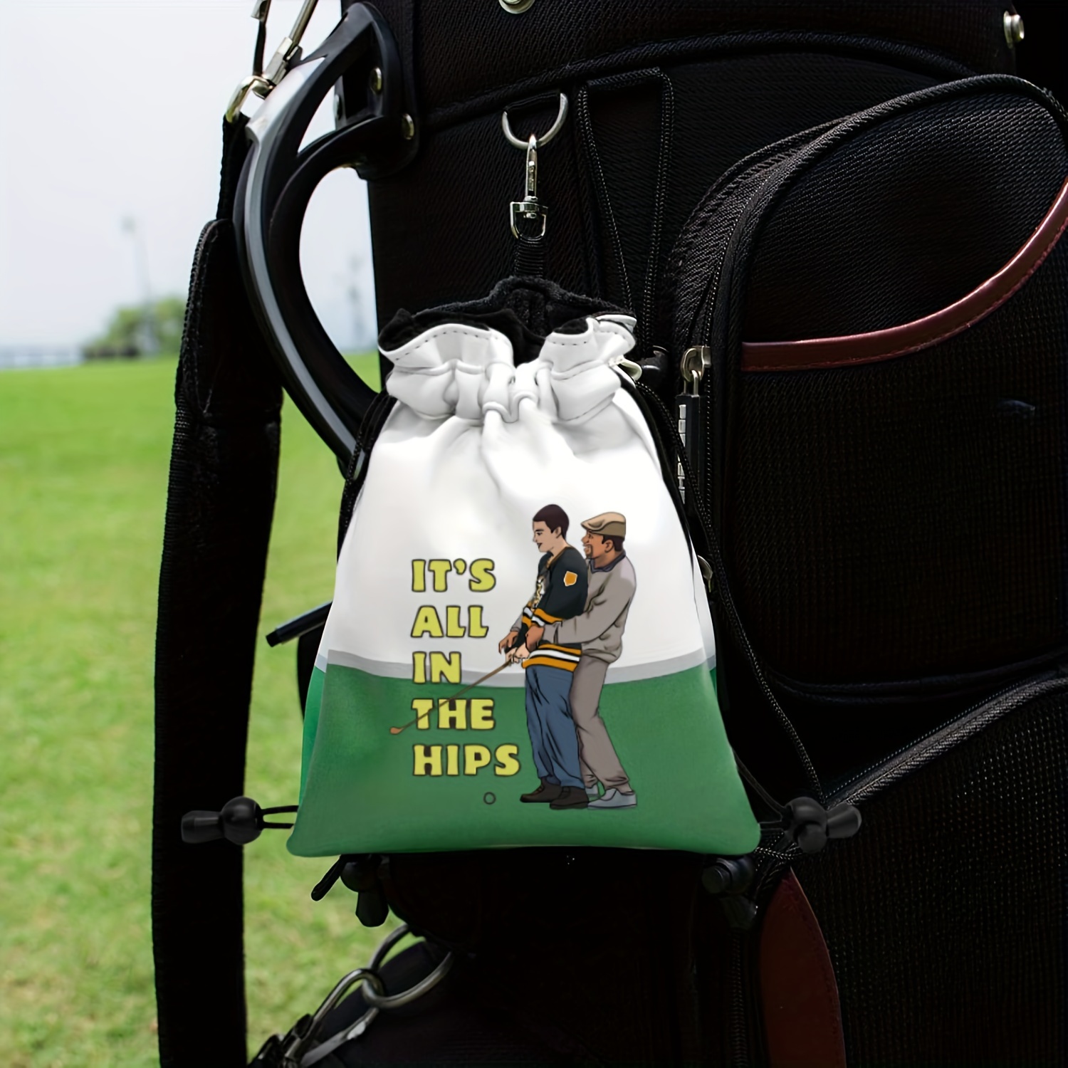 بو الجلود جولف تي الحقيبة مع إ - مراجعة Golf Bag Stand Cart وسعره