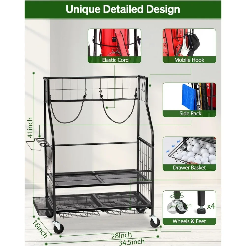 - منظم جراج تخزين الحقائب - حا - مراجعة Golf Equipment Organizer For Garage وسعره