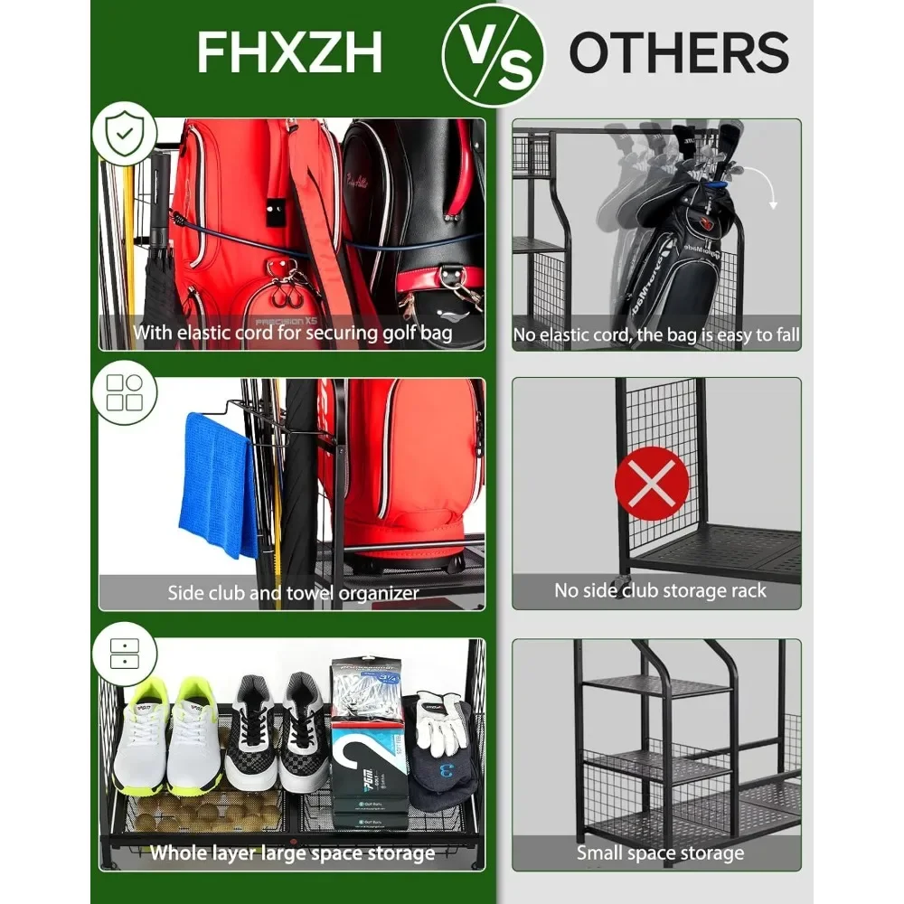 - منظم جراج تخزين الحقائب - حا - مراجعة Golf Equipment Organizer For Garage وسعره