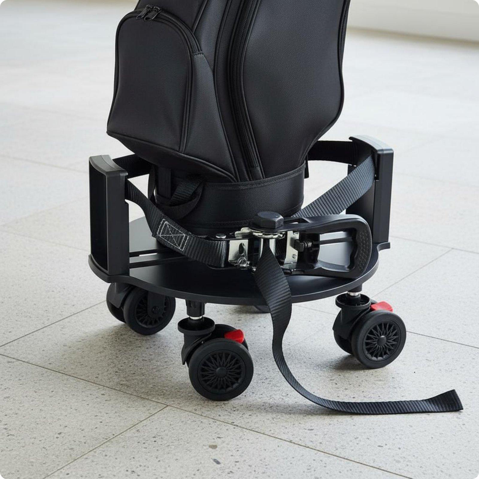 حامل معدات الجولف المحمول مع ع - مراجعة Golf Bag Stand Cart وسعره