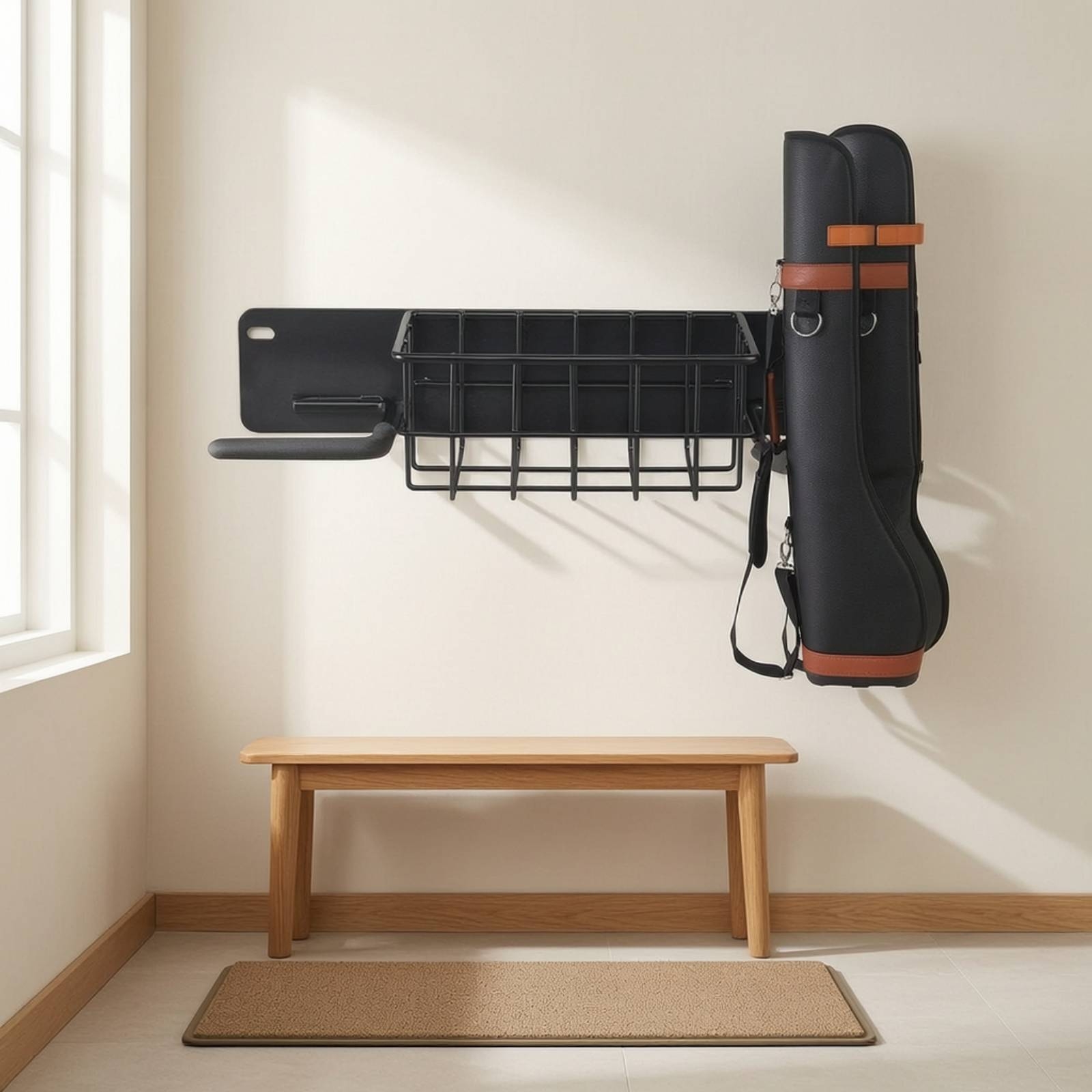 رف تخزين الجولف المثبت على الح - مراجعة Golf Equipment Organizer For Garage وسعره