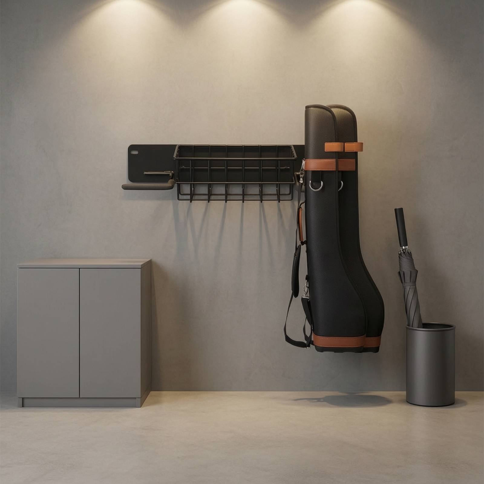 رف تخزين الجولف المثبت على الح - مراجعة Golf Equipment Organizer For Garage وسعره