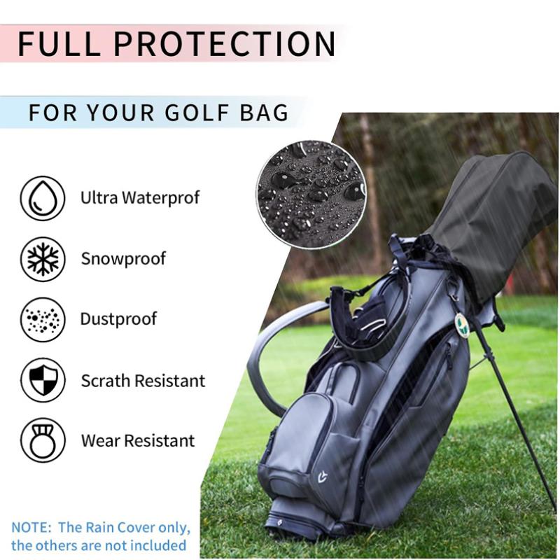حقيبة الغولف غطاء المطر الغبار - مراجعة Golf Bag Stand Cart وسعره